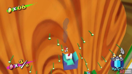 Each of the five remaining coins are in little slots