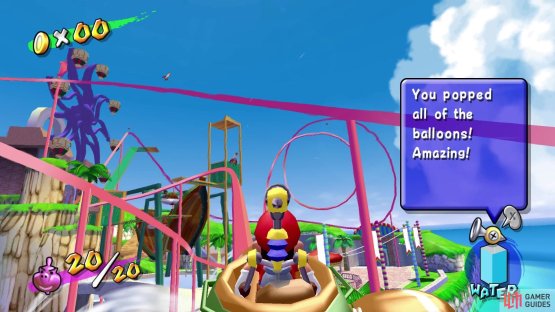 and when you&rsquo;ve popped all 20 balloons, you&rsquo;ll earn a Shine Sprite!