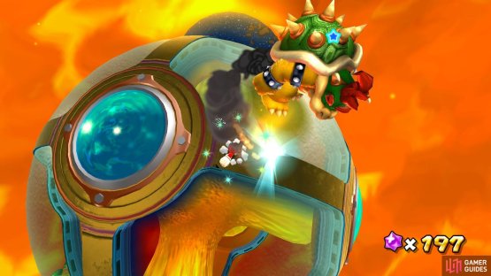 The final phase is very similar to previous Bowser Boss fights in other galaxies