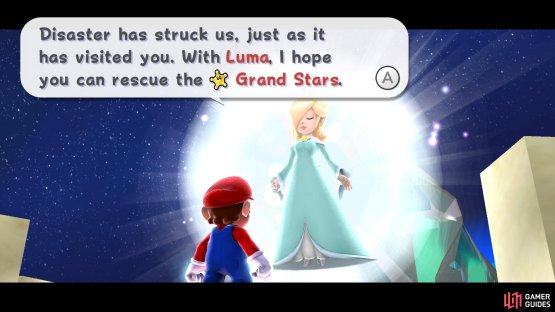 Rosalina hopes with Luma&rsquo;s help you&rsquo;ll be able to rescue the Grand Stars.