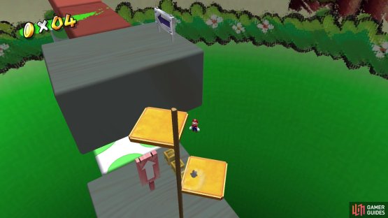 Use the trampolines to jump up to the next section of the obstacle course