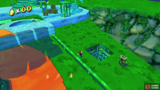 You&rsquo;ll need to find a way down to the underside of Pianta Village