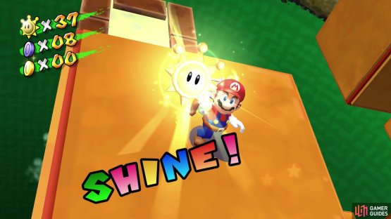 and when you&rsquo;ve collected all of them, a Shine will spawn.