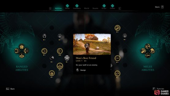 You will receive the Man&rsquo;s Best Friend ranged ability when the quest completes.