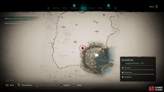 You&rsquo;ll find the location of the house northwest of where you enter Jotunheim.
