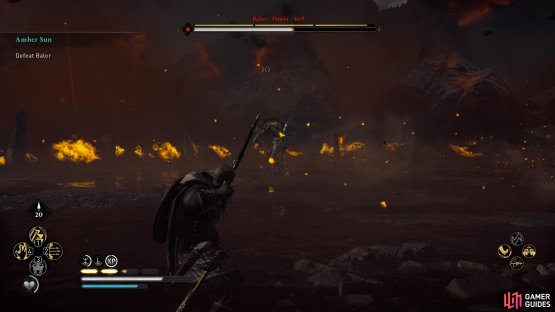 Another weak point can be found on Balor&rsquo;s lower back.