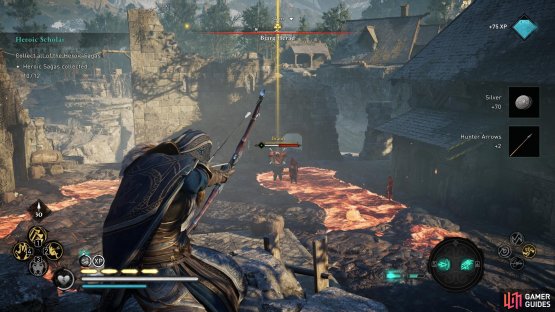 Look for the elite enemy with a gold icon above their head.