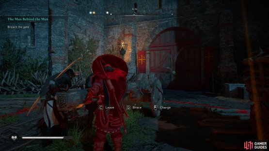 You&rsquo;ll need to brace whenever you see the larger red circle indicating an incoming arrow volley.