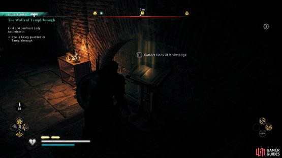 Be sure to collect the Book of Knowledge to acquire the Piercing Shot ability.
