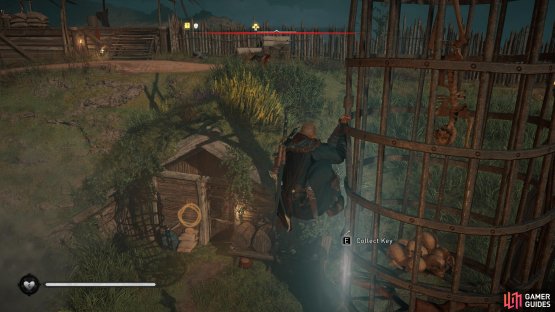 You&rsquo;ll find the key in a cage nearby, just above the house.