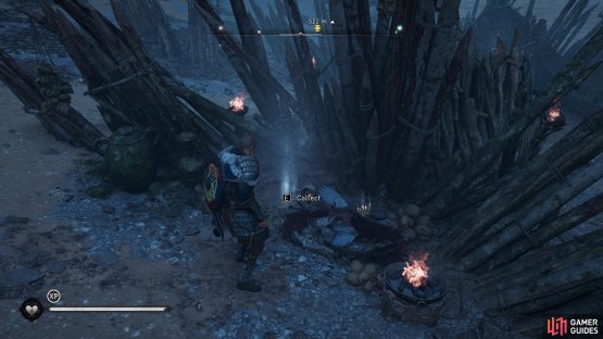 You&rsquo;ll find the clue at the end of the boat beneath some spikes.