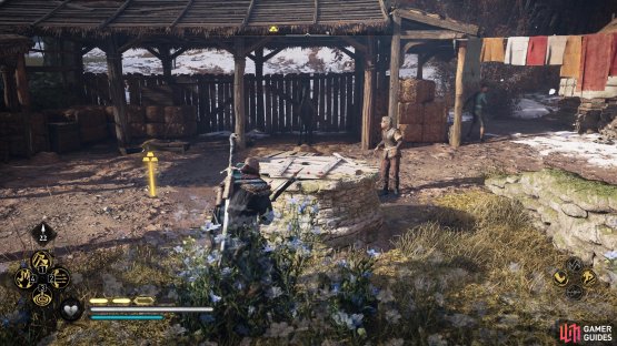 You&rsquo;ll find the well in the south of Snotingham. Destroy the wooden barricade to jump down it.