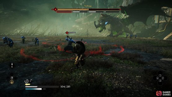 You&rsquo;ll need to avoid Draugr attacks in the last phase of the fight, or kill them to be rid of their annoyances before focusing on Nidhogg again.