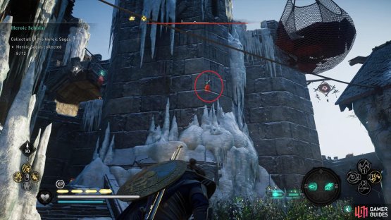 Use Odin&rsquo;s Sight to locate the guard with the key.