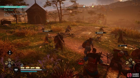 You&rsquo;ll find a couple of skirmishers outside the church, among regular soldiers.
