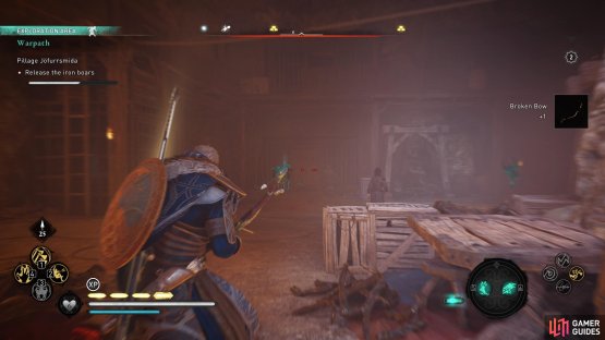 You&rsquo;ll need to free all the Iron Boars in the area to complete the objective.