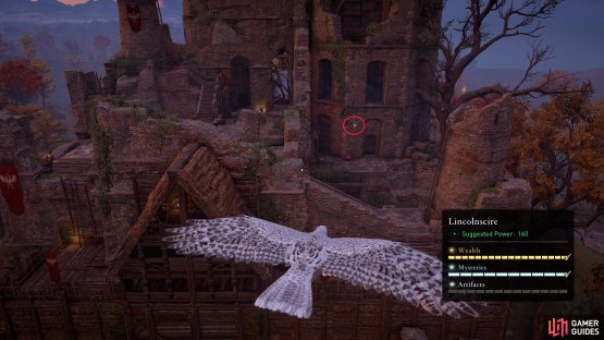 Use Odin&rsquo;s Sight and your bird to identify the location of the Gedriht in the castle.