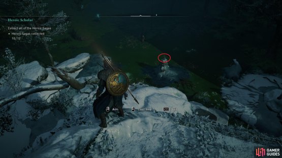 You&rsquo;ll find the skull on top of this pillar.