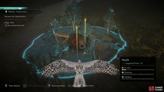 Use your raven and Odin&rsquo;s Sight to highlight the bandit with the royal jewellery.