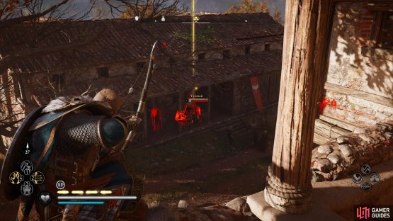 You can shoot the Yeoman from a distance and run in to loot them without bothering with the other guards if you prefer.
