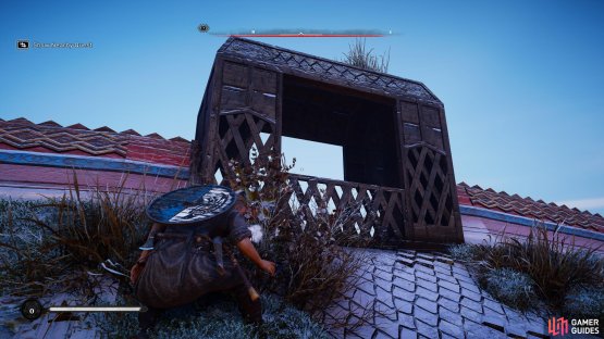 You&rsquo;ll need to enter the longhouse from the rooftop. 