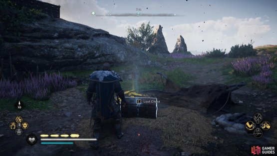 Loot the chest in Amric&rsquo;s camp to begin the fight.