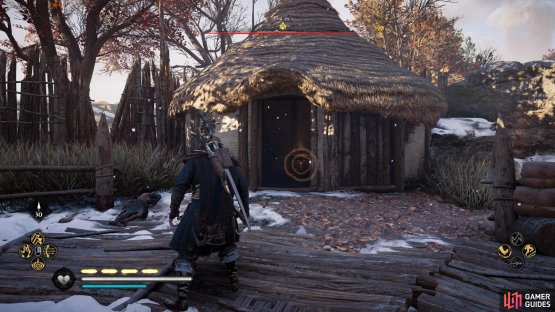 You&rsquo;ll find the roundhouse with the chest inside at the southwestern side of the hideout.