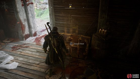 The chest is located near the door to the Monk&rsquo;s Lair.
