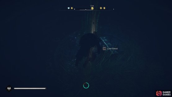 You&rsquo;ll find the chest deep at the bottom of the water between the southern and eastern islands.