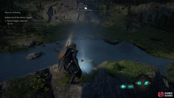 You&rsquo;ll find the gemstone on top of the rocky outcrop.