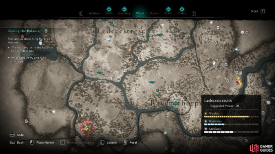 You&rsquo;ll find King Burgred in Offchurch, a small camp with a crypt to the southwest.