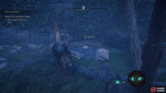 You&rsquo;ll find the scheme at the remains of a small camp within the ruins.