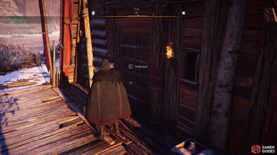 Reach the front door without being noticed by the guards.