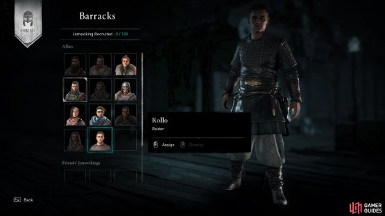 Be sure to check your crew from the barracks to assign Rollo if you want him on your ship.