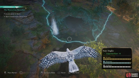 Use your raven to scout the cave if you&rsquo;re having trouble finding it.