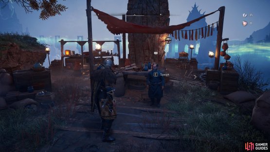 You&rsquo;ll find Nar opposite the outfitters in Odin&rsquo;s Camp.