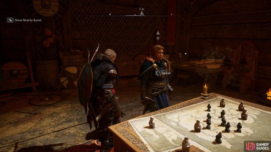 Speak with Randvi at the longhouse in Ravensthorpe to complete the quest.