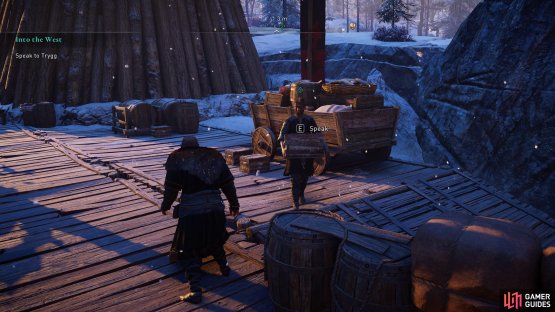 Look for Trygg at the Nottfall docks and speak with him.