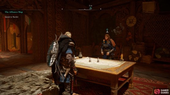 Speak with Randvi to be introduced to the Alliance Map.