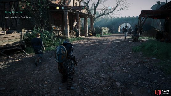 Approaching Stowe will begin the quest, so be sure that you have everything you need before you do.