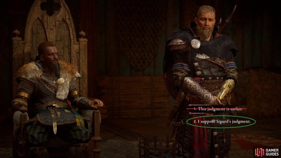You must agree with Sigurd if you want the best outcome. The decision of what Holger has to pay will be the same either way.