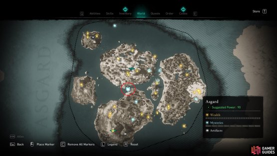You&rsquo;ll find Thor in the centre of Asgard, south of Ivaldi&rsquo;s forge.