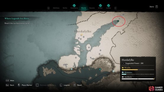 You&rsquo;ll need to sail to the northernmost fjord in Hordafylke after the conversation with Sigurd.