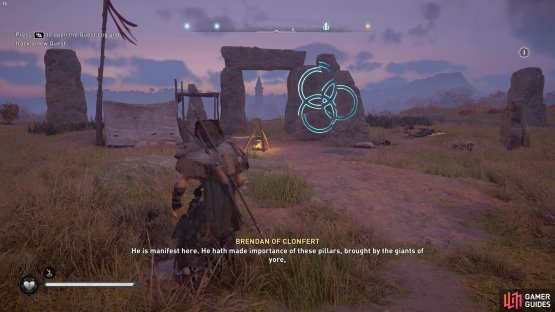 You&rsquo;ll need to stand in front of the stones, facing the east to line up the symbol