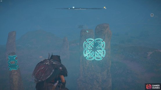 then climb up onto it and adjust your vision until the knotwork is complete!