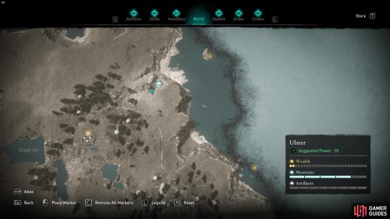 This Trial of the Morrigan is found northeast of Ardmel trade post