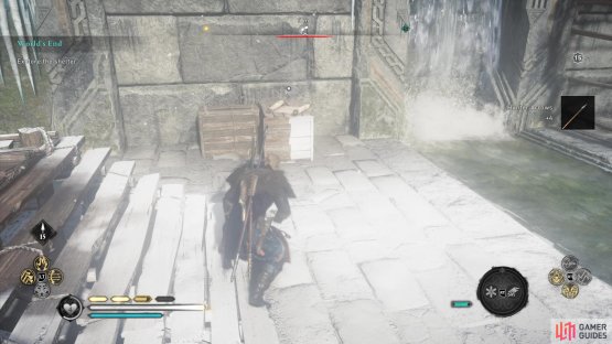 you&rsquo;ll need to head to the top to find the scroll. 