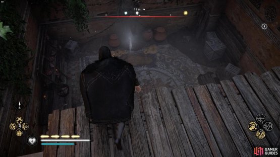 you&rsquo;ll need to fight off some Boars then climb up onto the outer walls to then jump down to reach the artifact found behind a locked door.