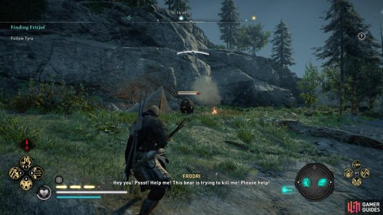 Help Frodri by slaying the bear