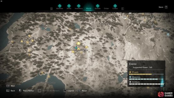 There is a Book of Knowledge located in Belesduna Bandit Camp